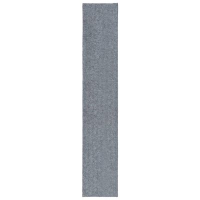 vidaXL Alfombra de pasillo atrapa suciedad 100x500 cm gris y azul