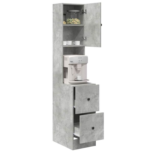 vidaXL Mueble de Cocina Gris 35 x 50 x 180 cm Madera de ingenier&iacute;a