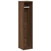 vidaXL Mueble de ba&ntilde;o con portarrollos, roble marr&oacute;n, 20,5 x 20 x 90 cm