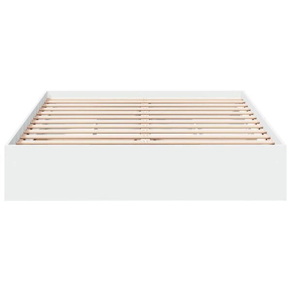 vidaXL Estructura cama con cajones madera ingeniería blanca 160x200 cm