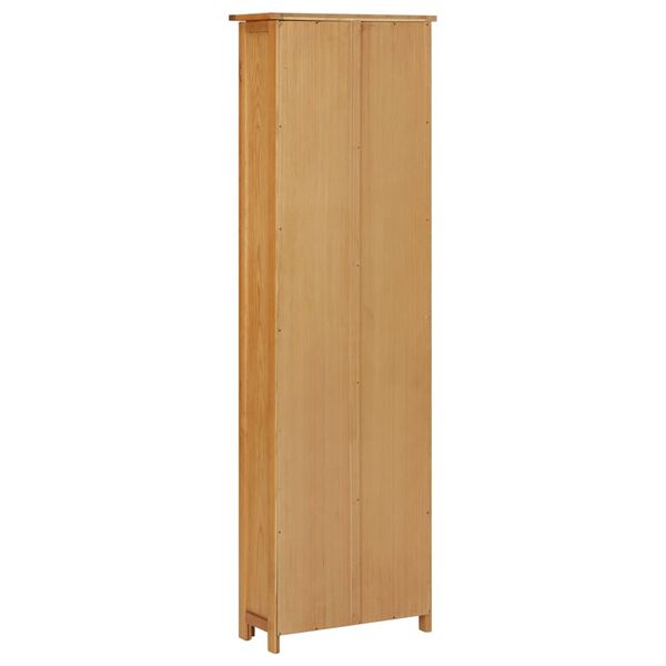 vidaX Estantería madera maciza de roble 52x22,5x170 cm