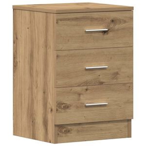 vidaXL Mesita de noche madera de ingenier&iacute;a roble artisian 38x35x55 cm