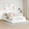 vidaXL Estructura de cama otomana sin colch&oacute;n blanco 140x190cm