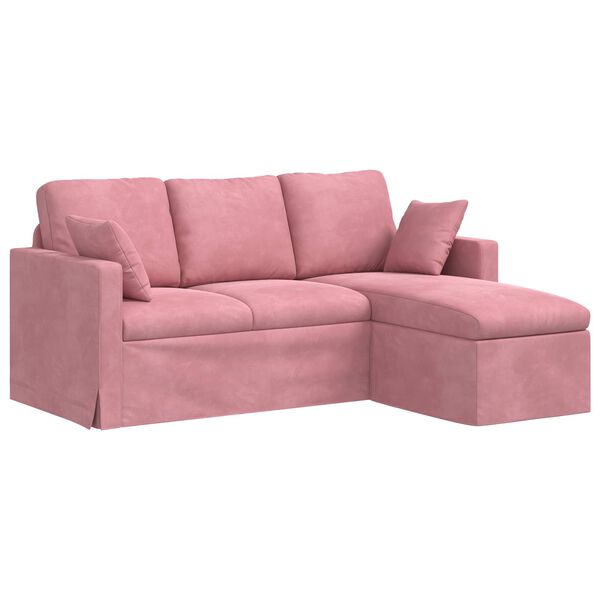 vidaXL Sof&aacute; Rosa Dimensiones generales: 178 x 134 x 80 cm (An x P x A)