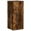 vidaXL Soportes de plantas 2 uds madera roble ahumado 30x30x70 cm