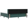 vidaXL Cama tipo Box Spring Verde oscuro 200 x 200 cm Terciopelo