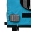 vidaXL Remolque de bicicleta mascotas hierro tela Oxford azul gris