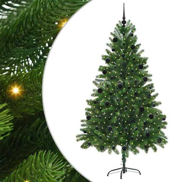 vidaXL &Aacute;rbol de Navidad con 300 LED con soporte Verde 210 cm PE