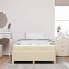 vidaXL Cama tipo Box Spring Blanco y Crema 120 x 190 cm Poli&eacute;ster