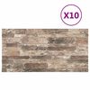 vidaXL Paneles de pared 3D diseño de ladrillo 10 uds EPS multicolor