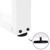 vidaXL Patas para mesa de comedor en forma de V (2 unidades), color blanco, 60 x (72-73,3) cm, acero