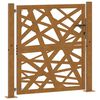vidaXL Puerta de jard&iacute;n 100x100 cm acero corten dise&ntilde;o ligero
