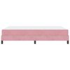 vidaXL Cama tipo Box Spring con colchón Rosa 140 x 190 cm tela