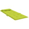 vidaXL Cojines de silla respaldo alto 2 uds tela Oxford verde brillo