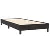 vidaXL Cama box spring con colch&oacute;n cuero sint&eacute;tico negro 80x220 cm