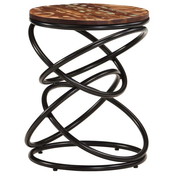 vidaXL Mesa auxiliar de madera maciza reciclada 40x40x52 cm