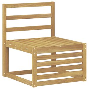 vidaXL Sof&aacute; intermedio de exterior Madera de Acacia S&oacute;lida Blanco