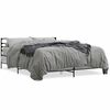 vidaXL Estructura cama madera ingenier&iacute;a metal gris Sonoma 160x200 cm