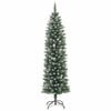 vidaXL Árbol Navideño Artificial Delgado con 150 LED verde y 150 cm