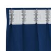vidaXL Cortinas Opacas con Anillas 2 pcs Azul Oscuro 175 x 140 cm