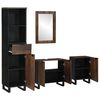 vidaXL Juego de muebles de baño con cajón 4 pcs Madera de ingeniería