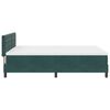 vidaXL Cama Box Spring LED Verde oscuro 140 x 200 cm Terciopelo