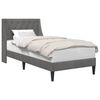 vidaXL Estructura de cama Gris oscuro 90 x 190 cm Terciopelo