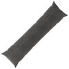 vidaXL Funda de almohada HEERLEN Gris oscuro 40 x 145 cm Terciopelo