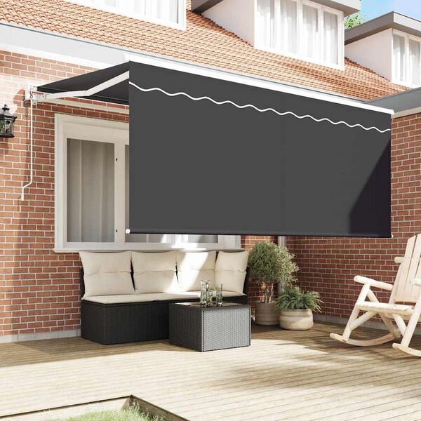 vidaXL Toldo Retr&aacute;ctil Antracita 300 x 200 cm Poli&eacute;ster y Aluminio
