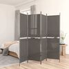 vidaXL Biombo divisor de 4 paneles de tela gris antracita 200x180 cm