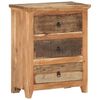 vidaXL Aparador de madera de acacia y madera reciclada 60x33x75 cm