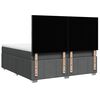 vidaXL Cama box spring con colch&oacute;n tela gris oscuro 180x200 cm
