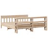 vidaXL Estructura de cama sin colch&oacute;n madera maciza de pino 200x200 cm