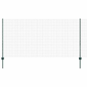 vidaXL Valla con Poste Verde