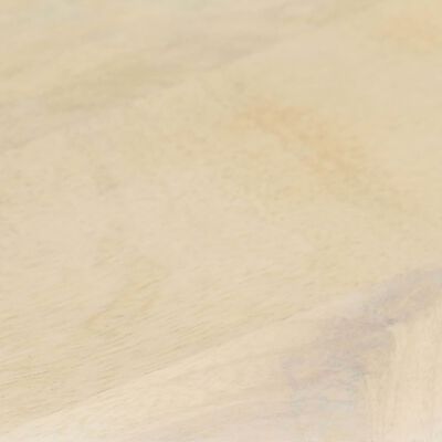 vidaXL Mesa de centro de madera de mango maciza blanca 68x68x30 cm