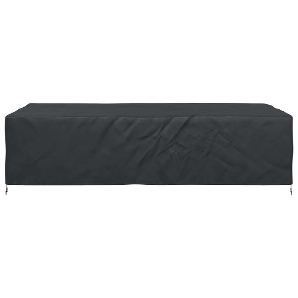 vidaXL Funda para muebles de exterior Negro 315 x 180 x 74 cm 600D