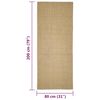 vidaXL Alfombra de sisal para rascador 80x200 cm