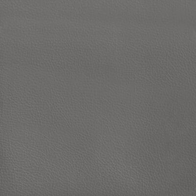 vidaXL Cabecero con orejas cuero sintético gris 183x16x118/128 cm