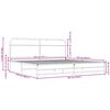 vidaXL Estructura de cama sin colch&oacute;n metal roble marr&oacute;n 183x213 cm