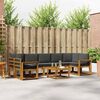 vidaXL Conjunto de sof&aacute;s de exterior 8 pcs Natural y Antracita