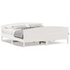 vidaXL Estructura de cama sin colch&oacute;n madera maciza blanca 200x200 cm