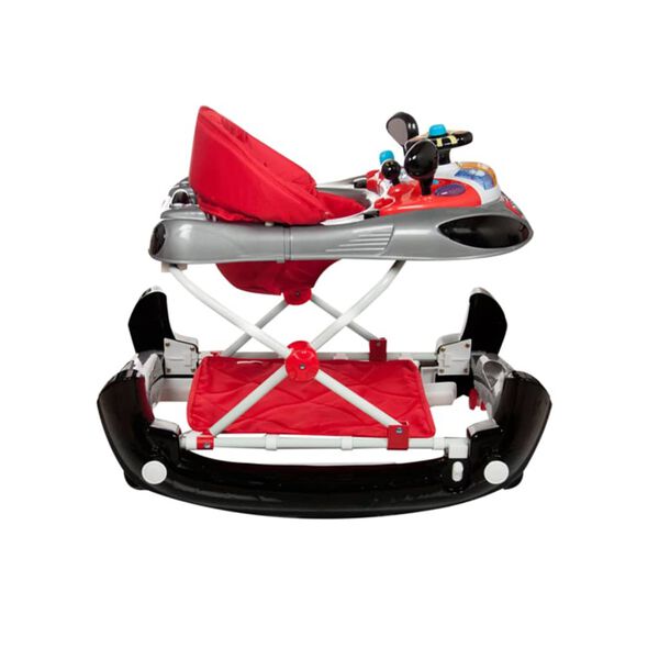 Baninni Andador para beb&eacute;s 2 en 1 Rosco rojo y negro BNBW004-CHBK