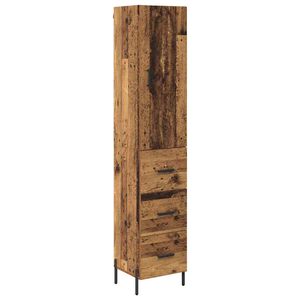 vidaXL Alacena Madera Vieja 34,5 x 34 x 180 cm Madera de ingenier&iacute;a