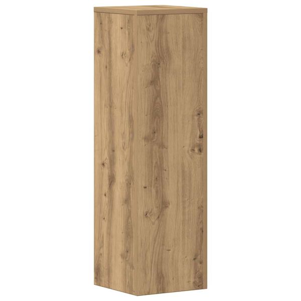 vidaXL Soportes de plantas 2 uds madera roble artisian 25x25x80 cm