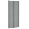 vidaXL Panel para tejado acero galvanizado gris 12 unidades 100x45 cm