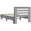vidaXL Estructura cama madera ingenier&iacute;a metal gris Sonoma 100x200 cm
