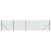 vidaXL Cerca de alambre con brida verde 2,2x10 m