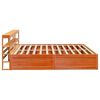 vidaXL Estructura cama con cabecero madera pino marrón cera 180x200 cm
