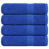 vidaXL Toallas de ducha FROGN 4 uds azul 70x140 cm 360 g/m&sup2;
