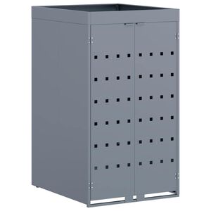 vidaXL Almacenamiento para Contenedor Rueda con Techo para Plantas para Contenedor de 240L